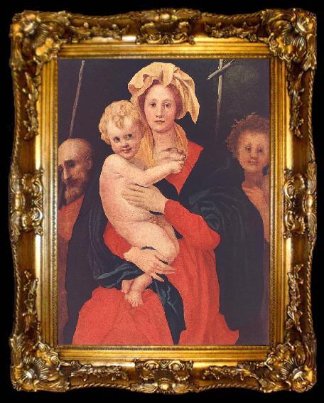 framed  Pontormo, Jacopo Madonna and Child with St. Joseph and Saint John the Baptist, ta009-2